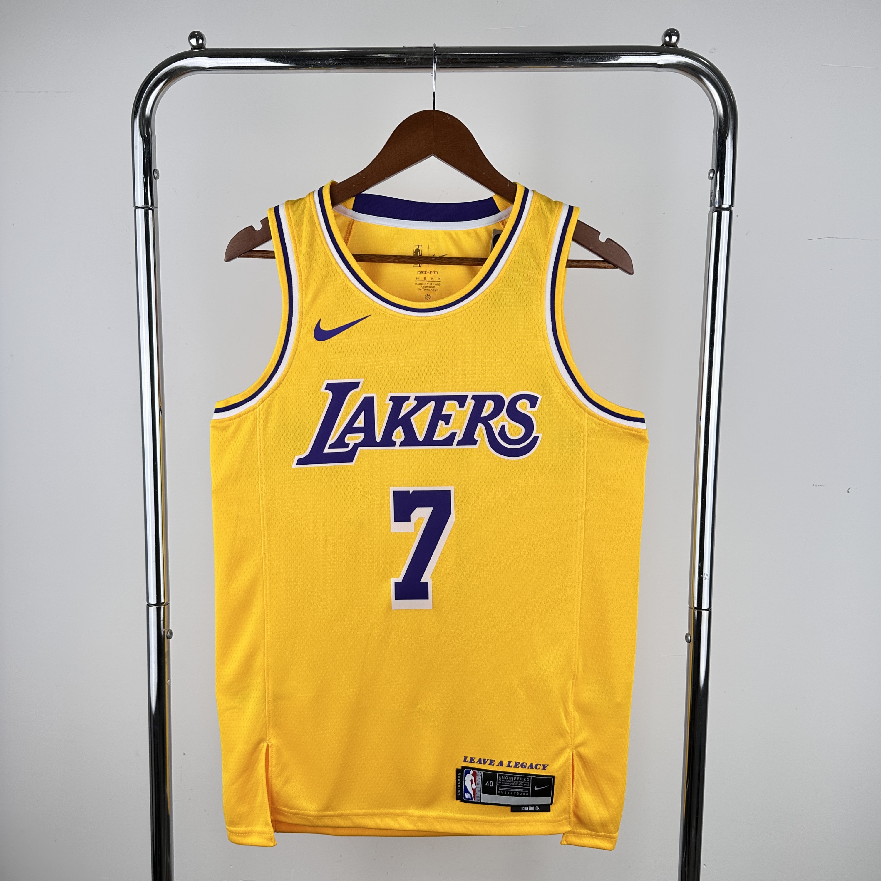 Men Los Angeles Lakers #7 Anthony Stitched yellow Nike NBA 2024 Jersey